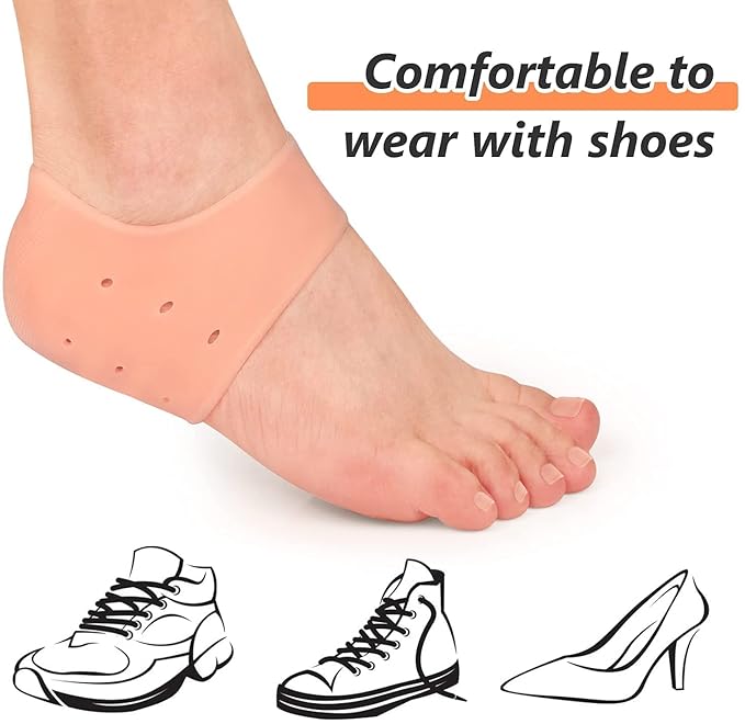 Cracked Heel Repair Kit – Pumice Stone & Silicone Heel Pads Combo (Multicolor)